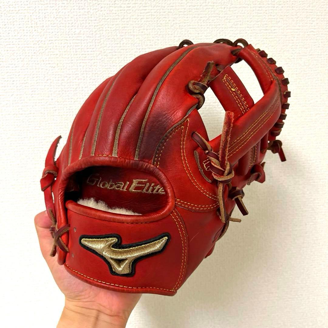 003 ミズノ グローバルエリート 型抜群 美品 硬式 内野手用グローブ