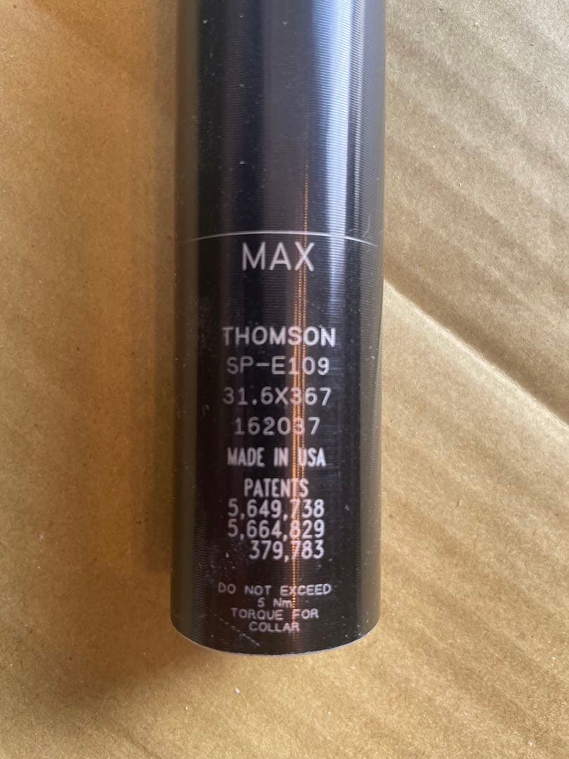 THOMSON Elite シートポスト 31.6mm