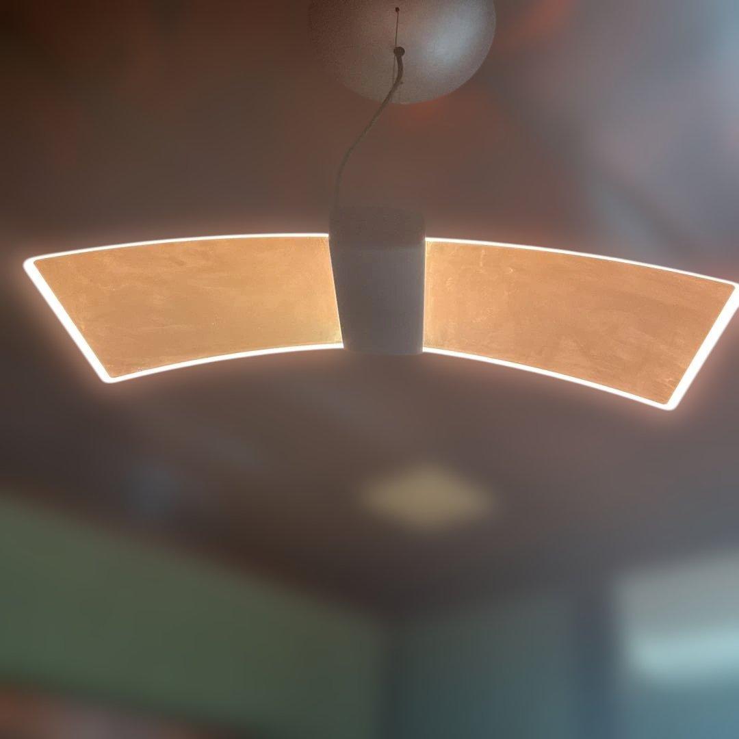 SHARP製　LED ペンダントライト 曲線デザイン