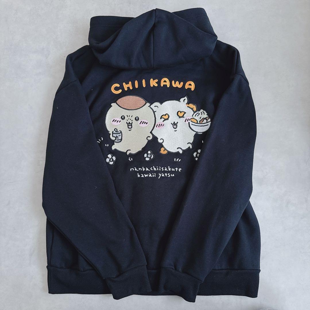 新品 4Lちいかわ くりまんじゅう シーサー ジップパーカー