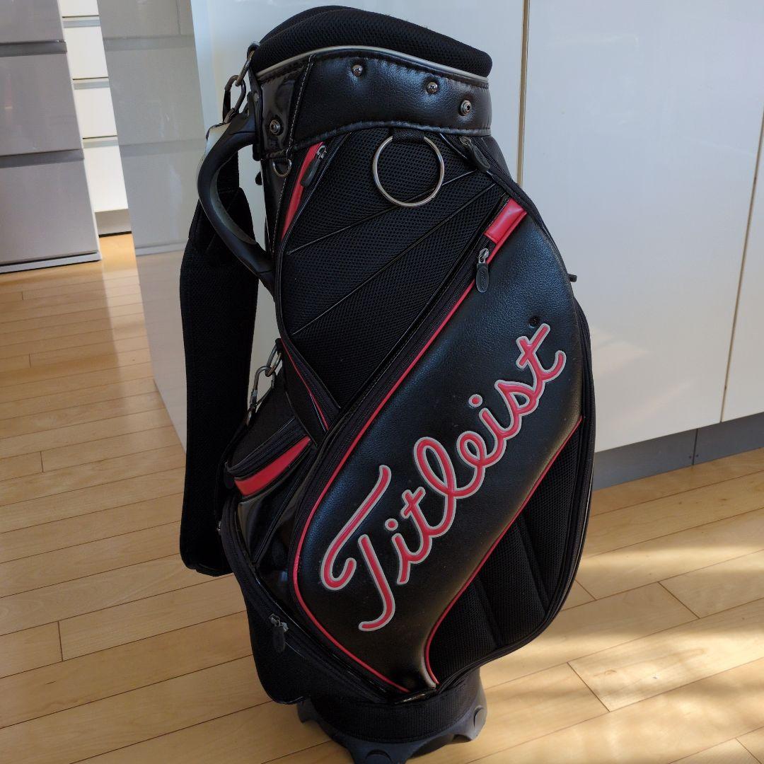 Titleist キャディバッグ 黒/赤