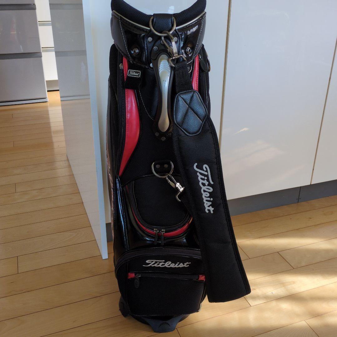 Titleist キャディバッグ 黒/赤