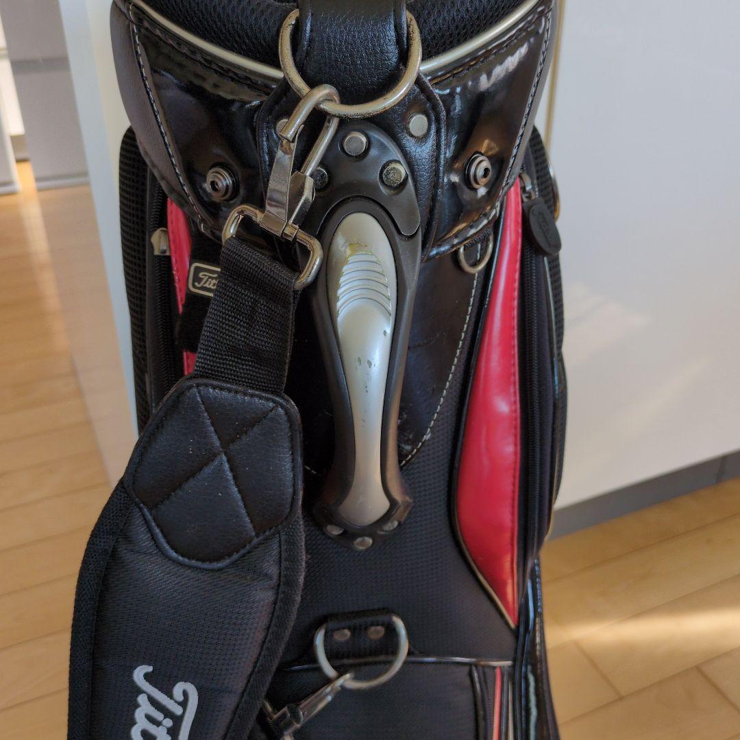 Titleist キャディバッグ 黒/赤