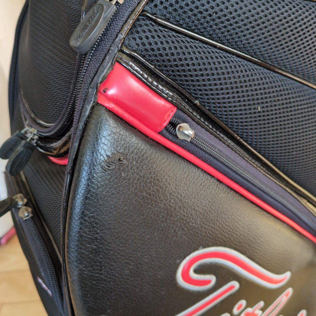 Titleist キャディバッグ 黒/赤