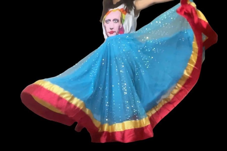 ベリーダンス用ビーズ装飾フレアスカート720 degrees ダンススカート