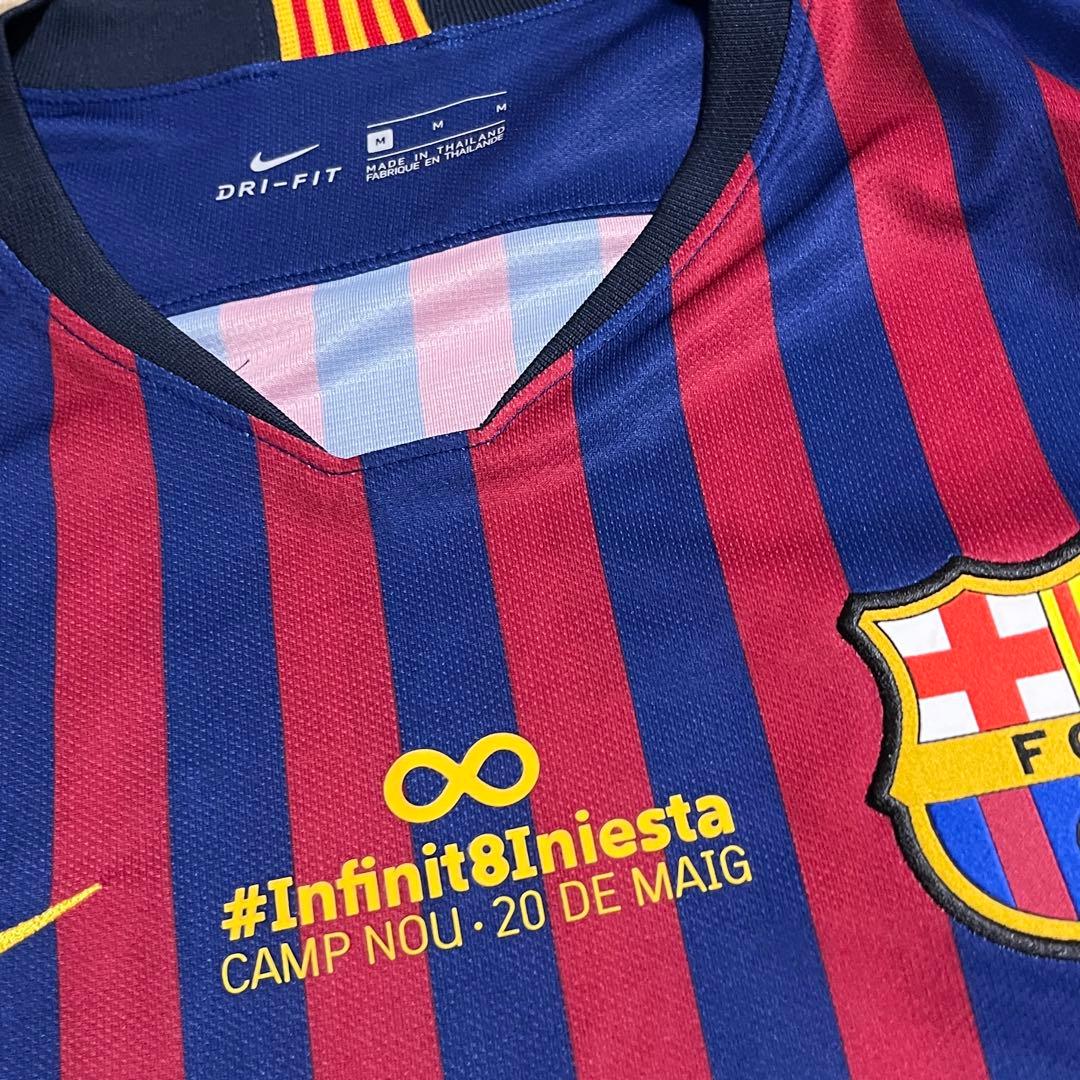 バルセロナ 2017/18 イニエスタ 最終戦ユニフォーム ヴィッセル神戸メッシ