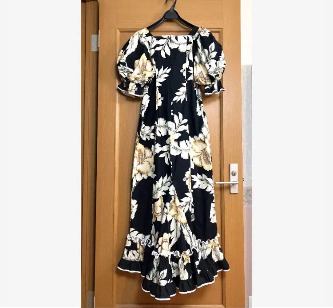 ハワイ製　ロイヤルクリエーションズ　ムームー　ロングワンピース　花柄　ハワイ　L