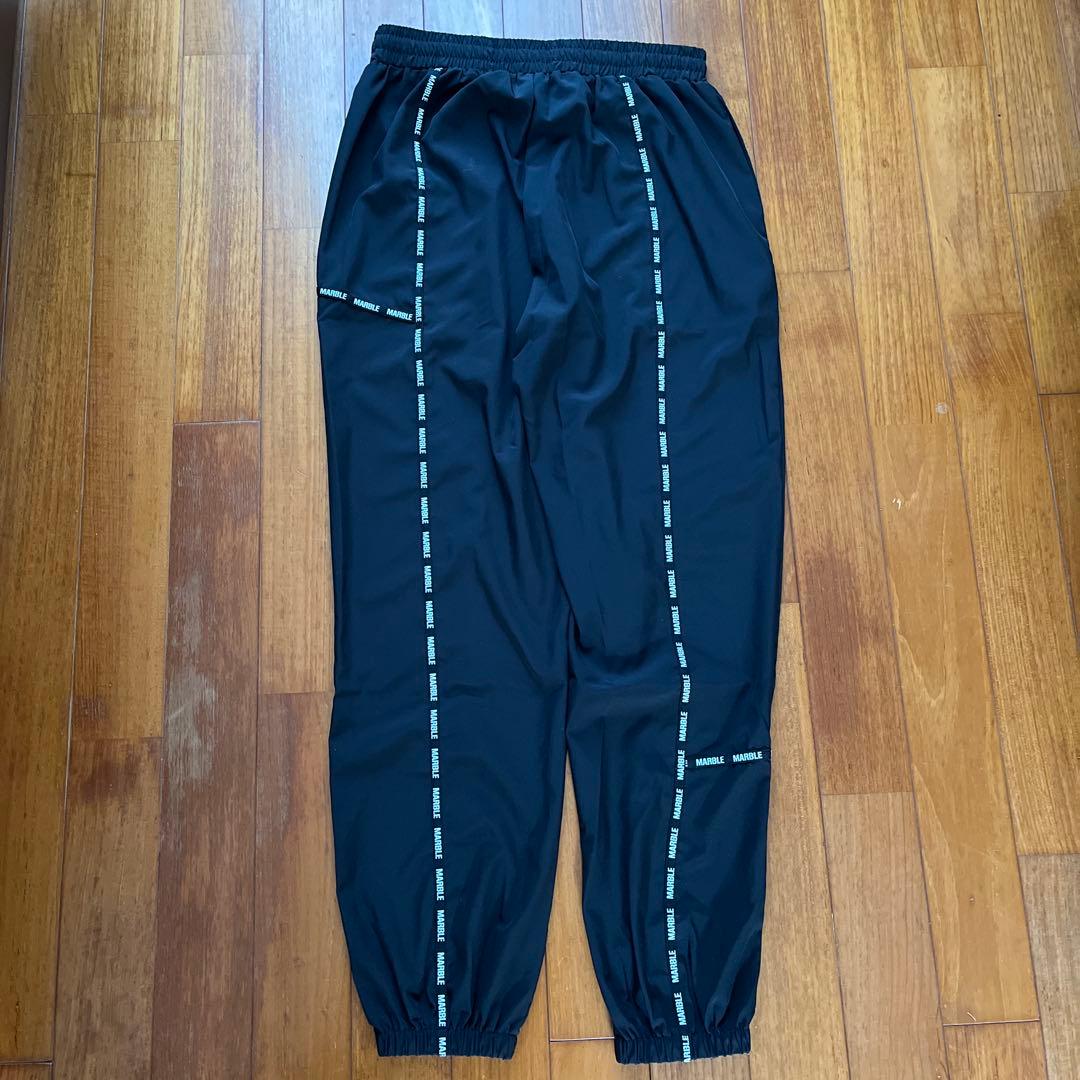 Marble ブラック トレーニングパンツ XL