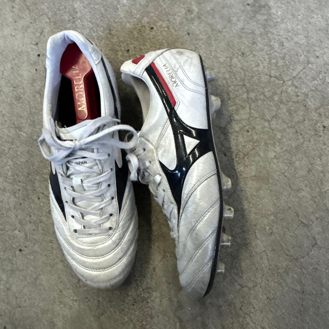 Mizuno Morelia サッカーシューズ ホワイト/ブラック　モレリア2