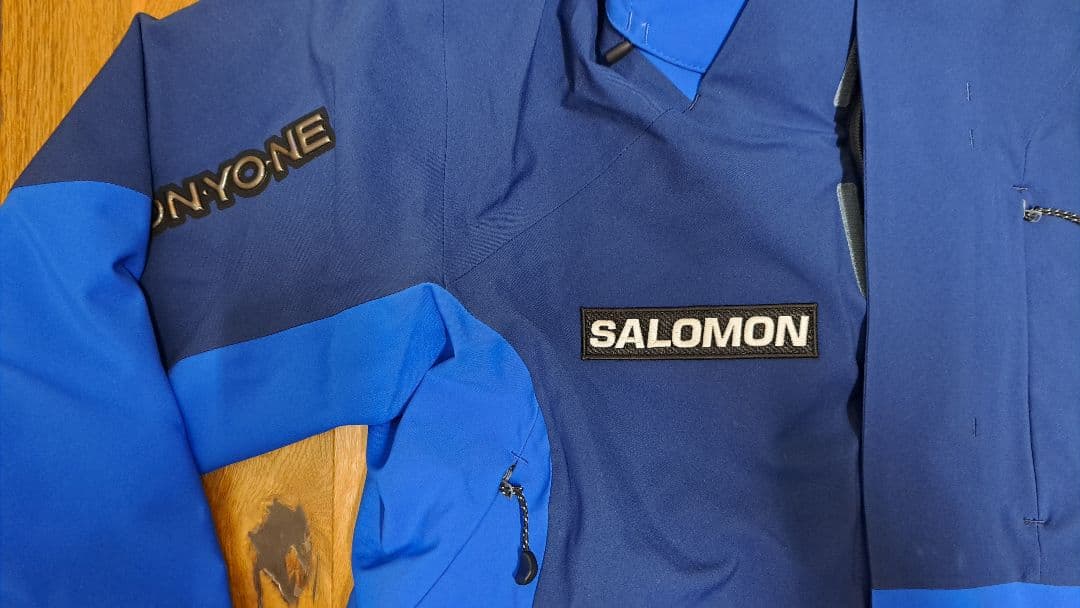SALOMON スキーウェア メンズ 青　選手・関係者用