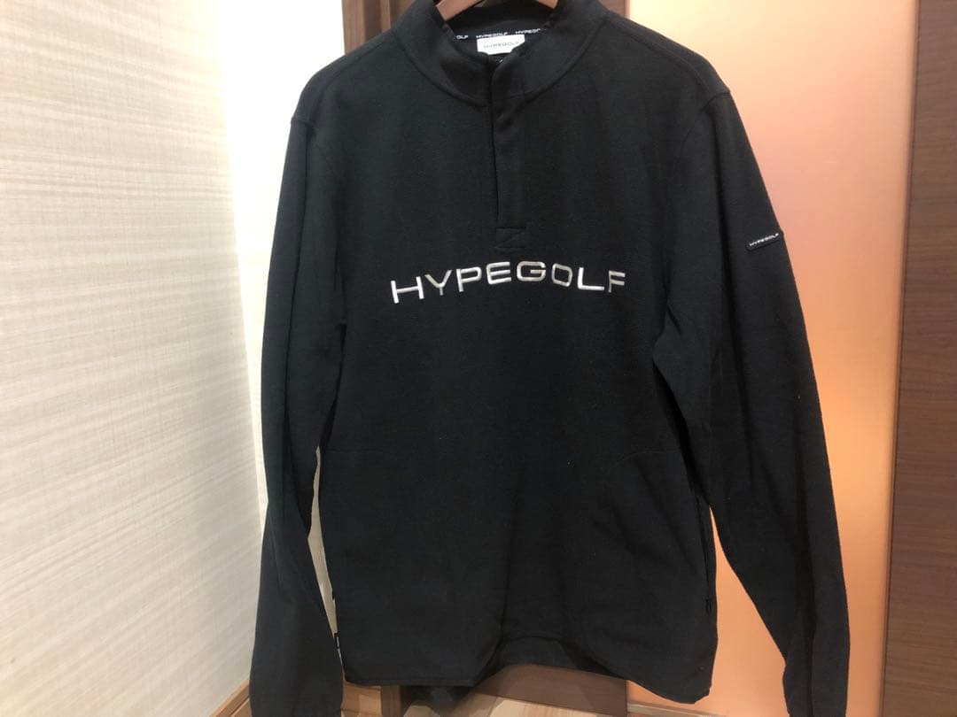 HYPEGOLF ブラック ハーフジップウェア