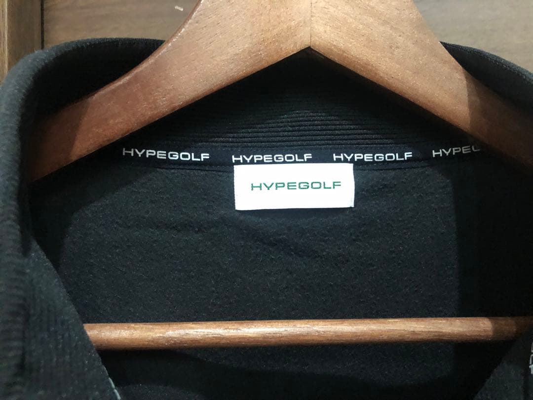 HYPEGOLF ブラック ハーフジップウェア