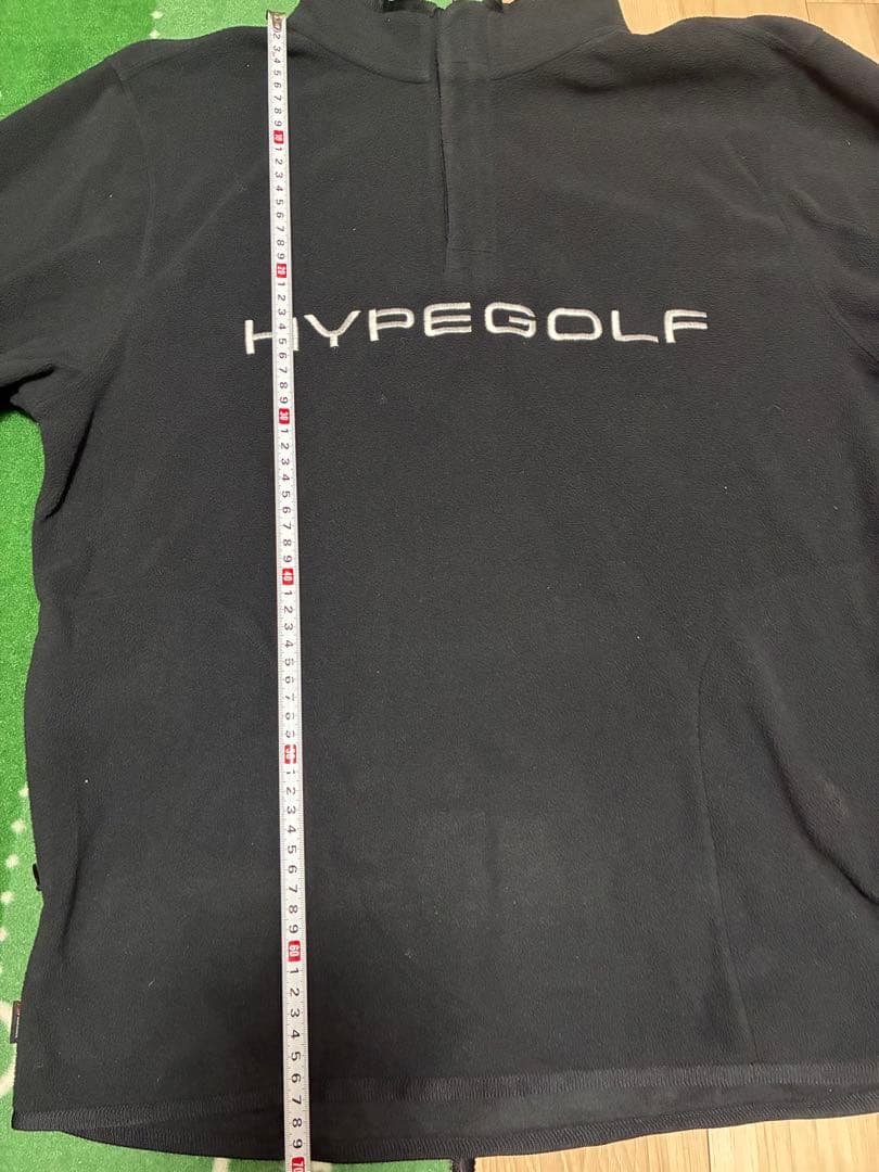 HYPEGOLF ブラック ハーフジップウェア