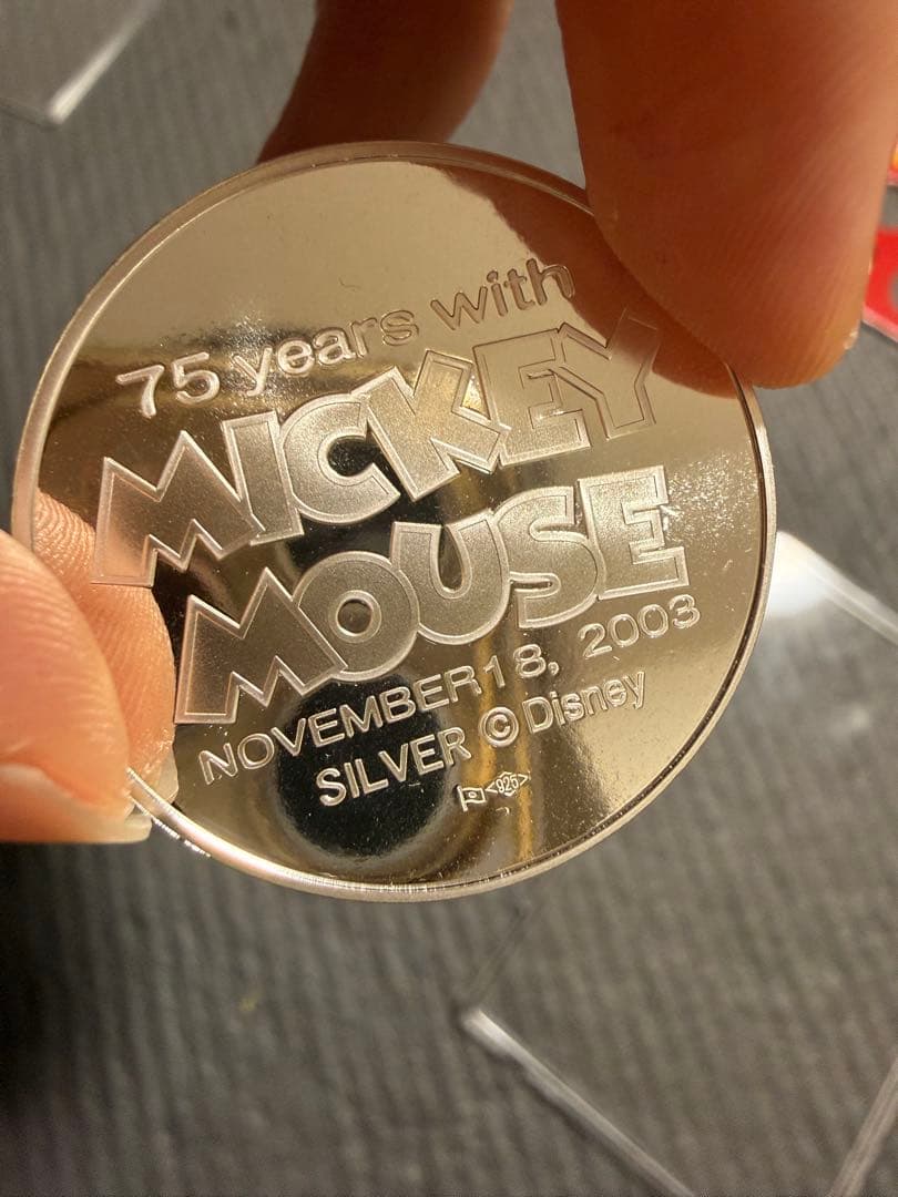 【造幣局 銀メダル】ミッキーマウス プルーフ銀貨 2003年 記念メダル