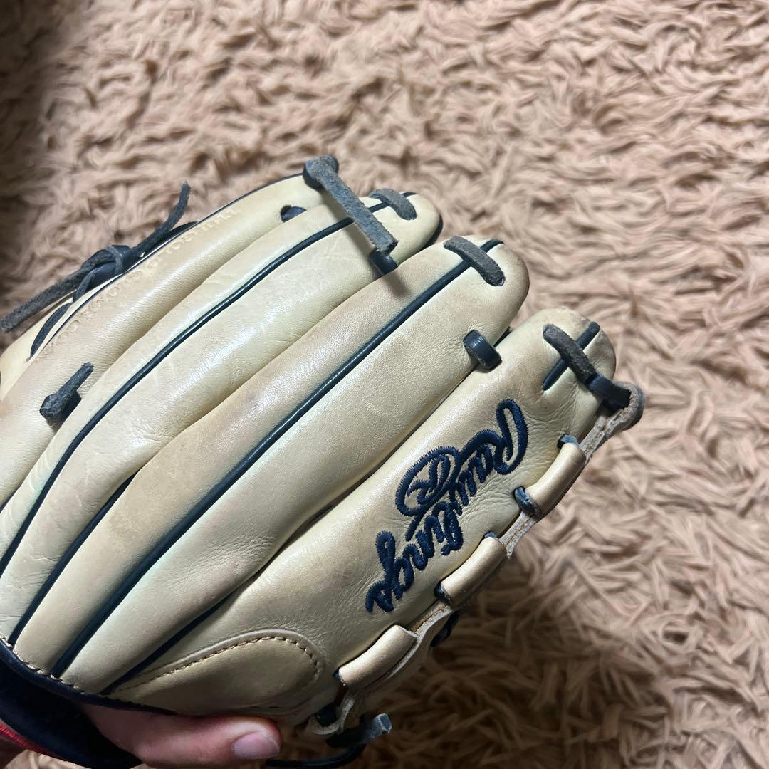 【※一気に値下げ】Rawlings 軟式 クリーム色【大人用】内野用グラブ