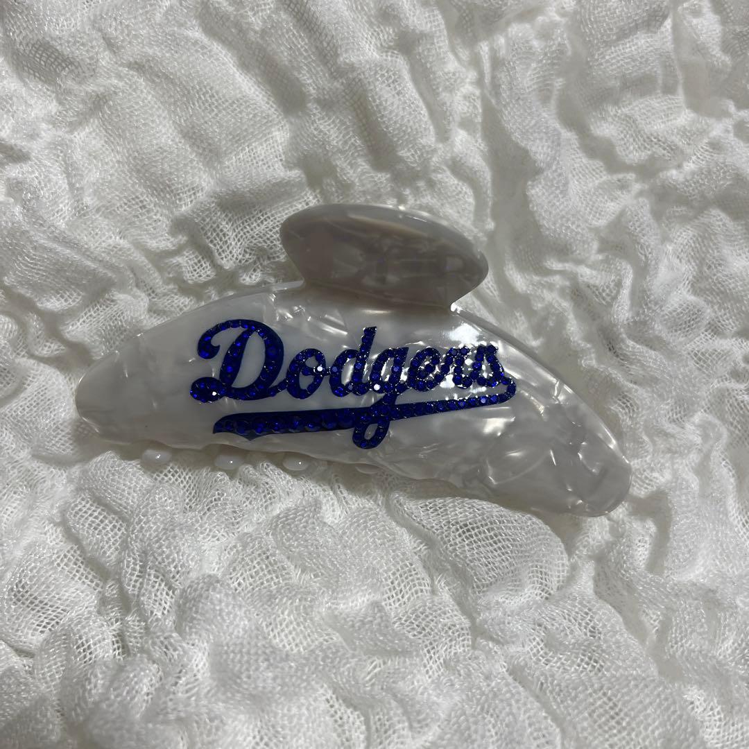 MLB公式　ドジャース　Dodgers ヘアクリップ ホワイト