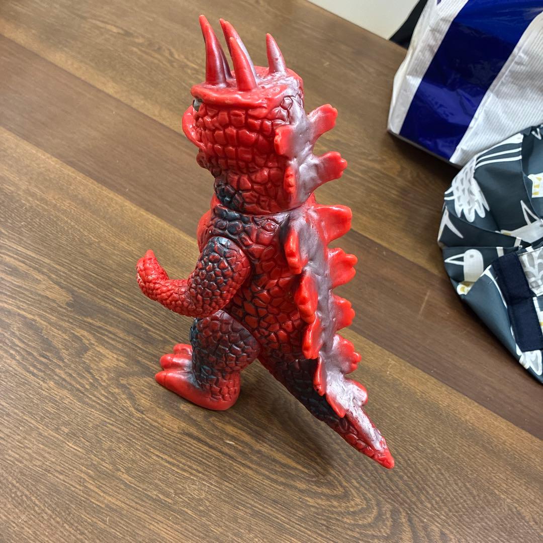 六本角 火吹き怪獣 ソフビ 当時物