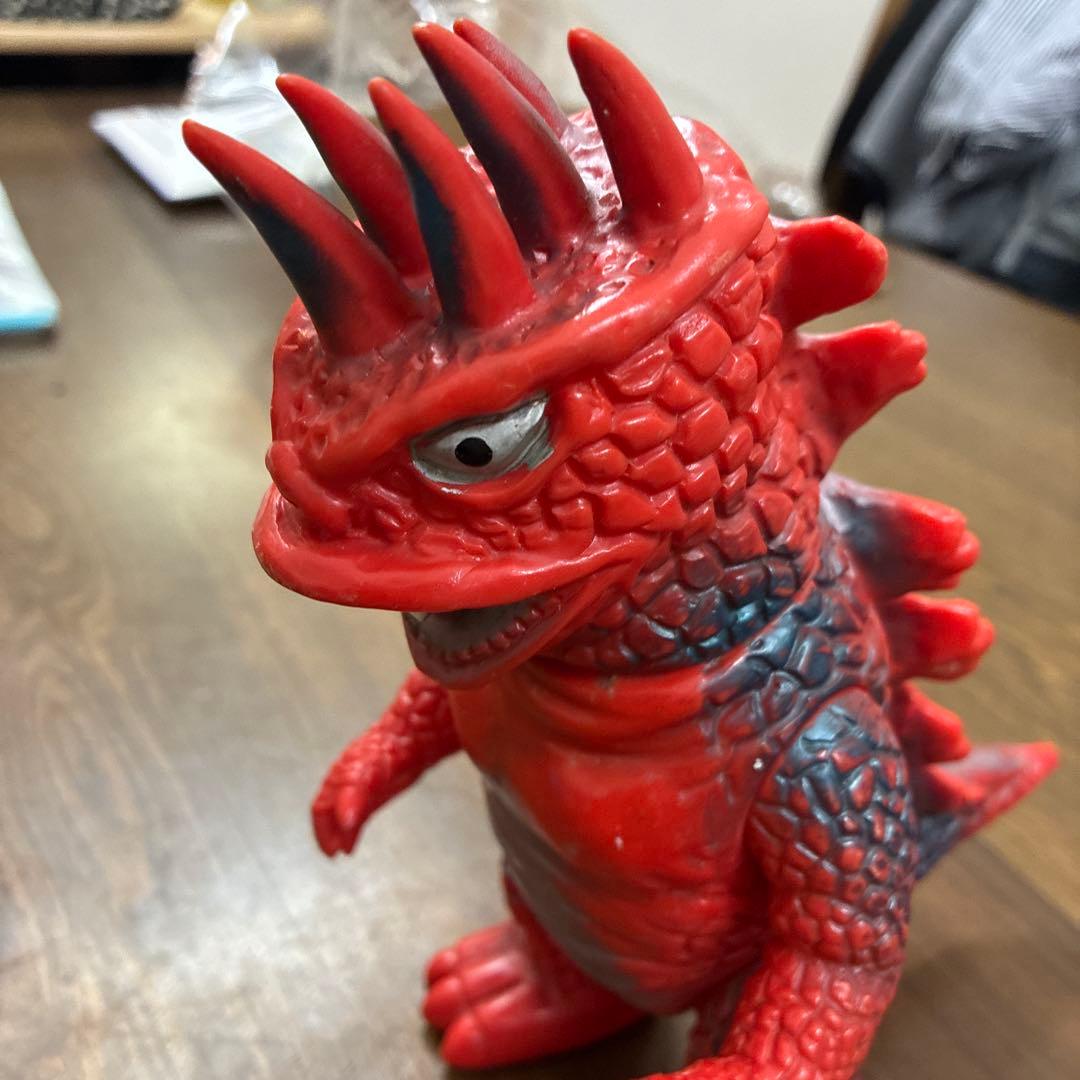 六本角 火吹き怪獣 ソフビ 当時物