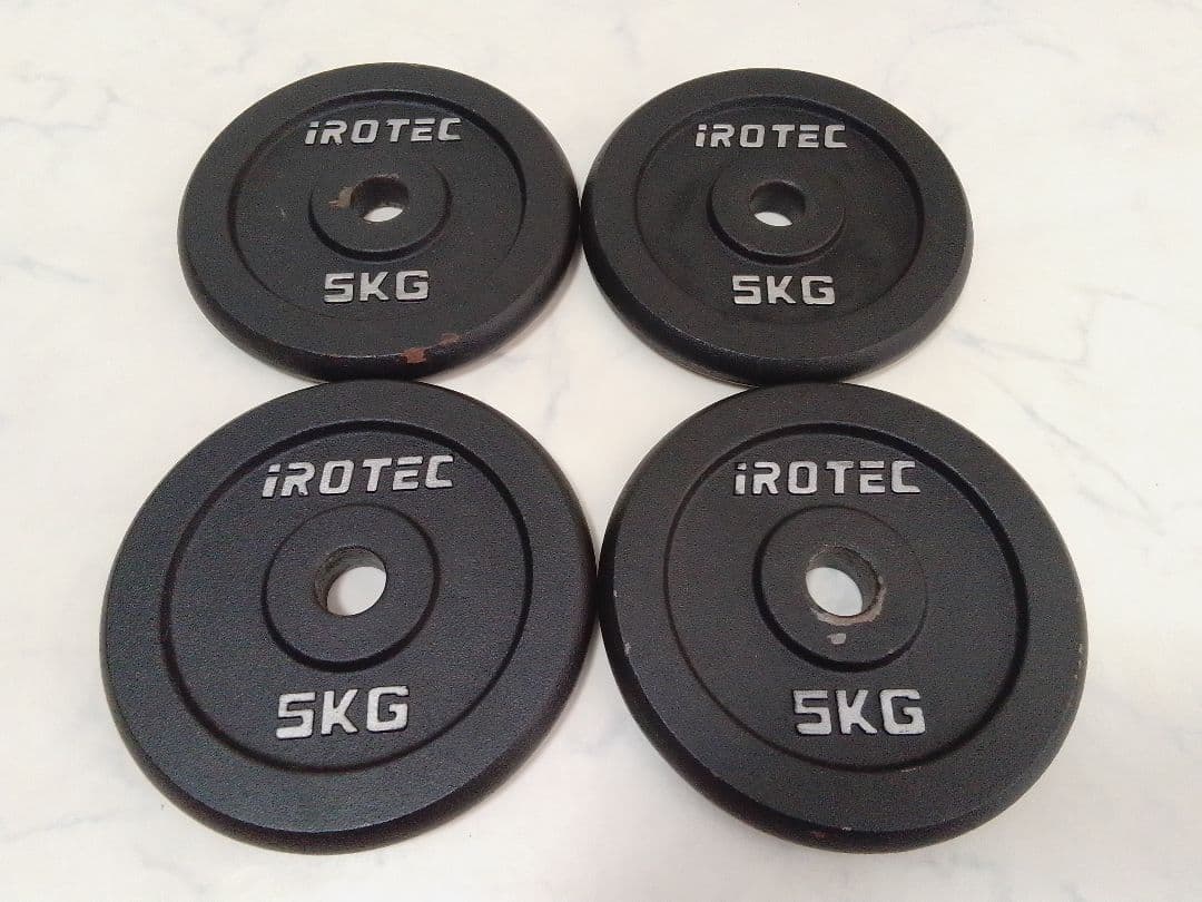 Y*a様 アイロテック iROTEC ダンベル 5kg×4枚 計20kg 28m