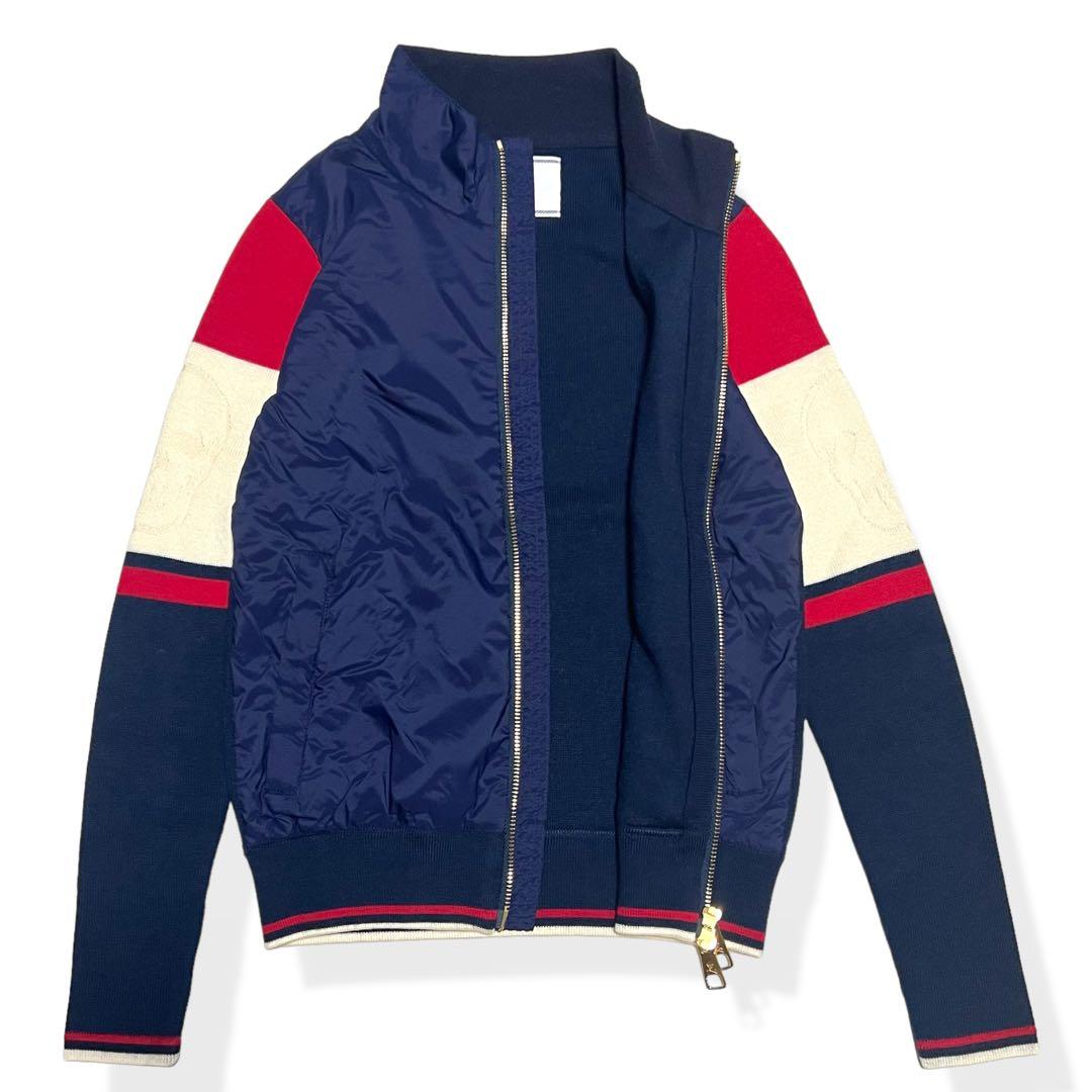 極美品 MARK&LONA マーク＆ロナ 中綿ニットジャケット S ジップアップ