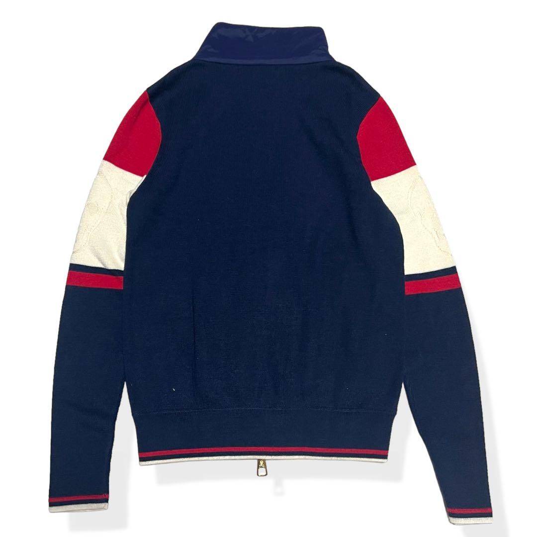 極美品 MARK&LONA マーク＆ロナ 中綿ニットジャケット S ジップアップ