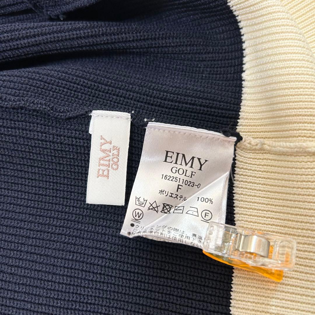 美品 エイミーゴルフ カーディガン カレッジカーディガン EIMY GOLF