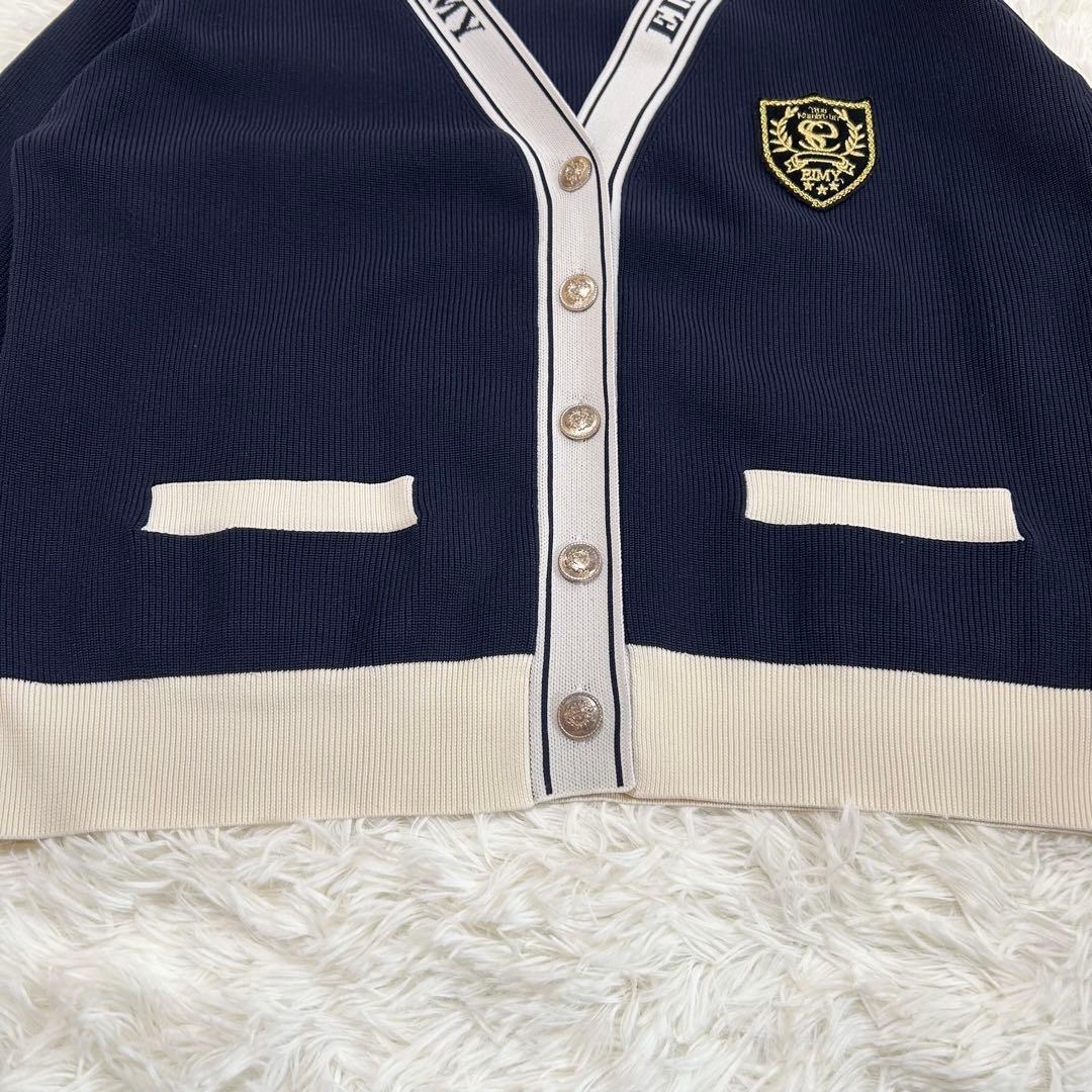 美品 エイミーゴルフ カーディガン カレッジカーディガン EIMY GOLF