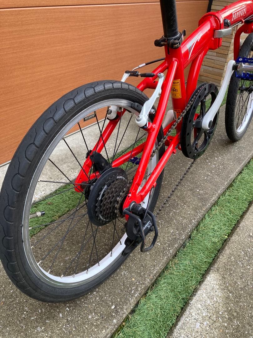 フェラーリ 折りたたみ ミニベロ自転車 20インチ