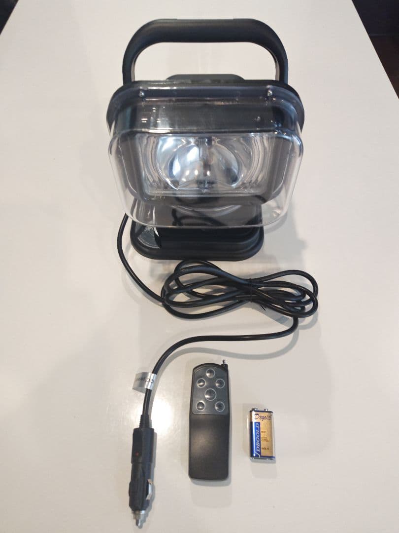 HIDサーチライト 55w 12V リモコン付き　シガータイプ