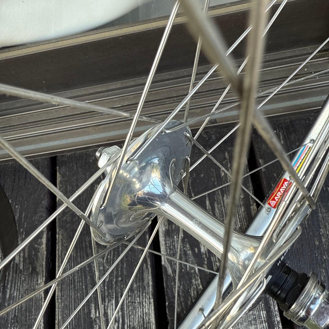 SHIMANO デュラエース HB7600NJS 競輪 ゴールドリム 前後セット