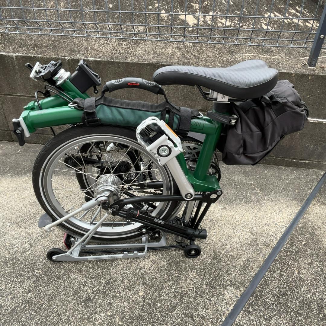 Brompton C Line Explore 輪行袋 リアラック スタンド付