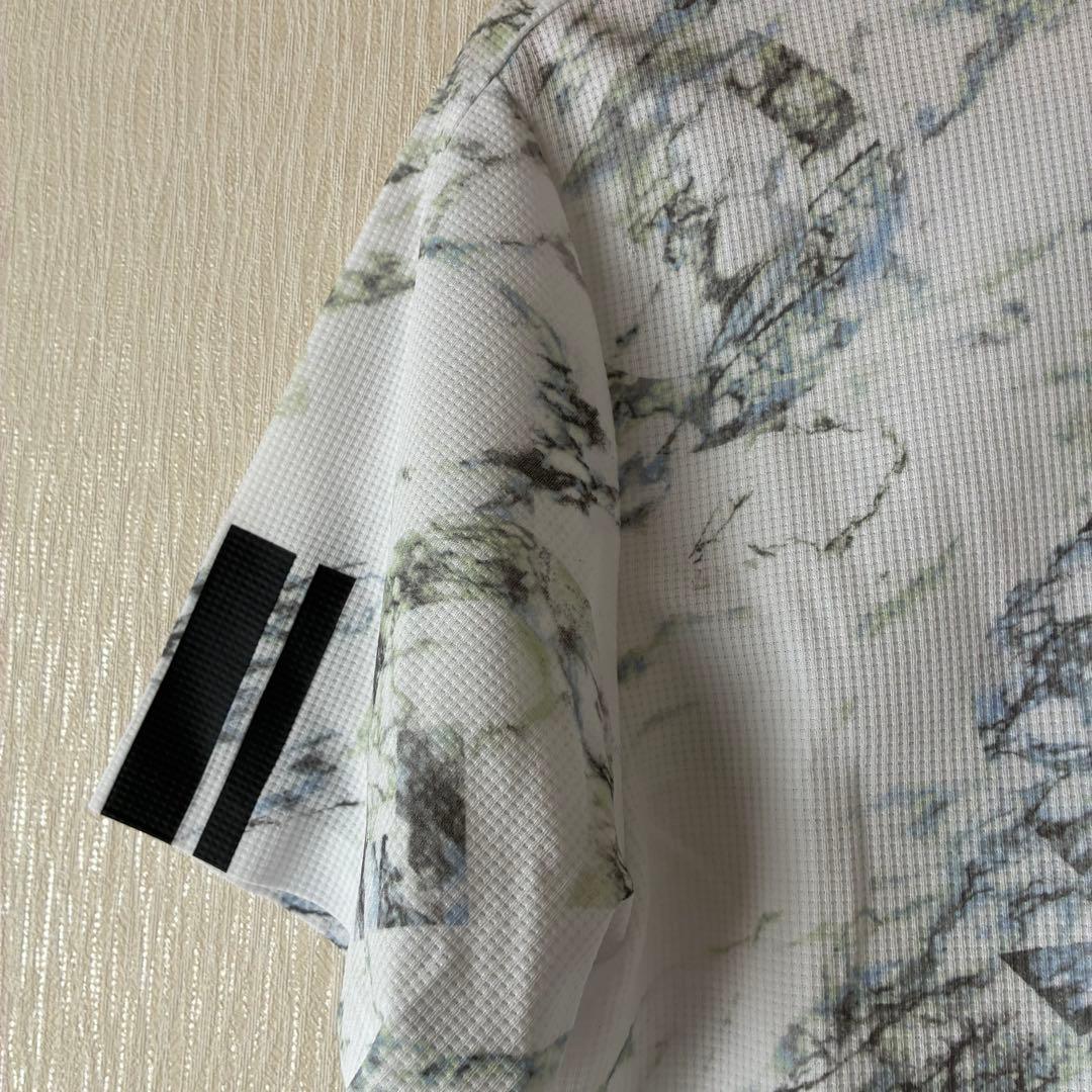 PEALY GATES 人気PGG×大理石デザイン 半袖ポロシャツ サイズ6