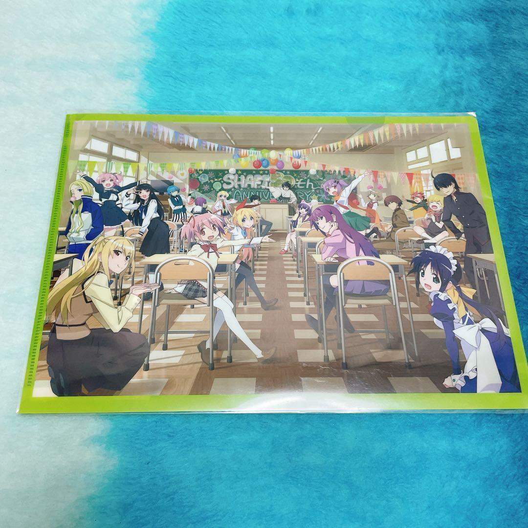 【限定】シャフト展 物語シリーズ 姉妹/扇/老倉 缶バッジ＆ひたぎアクスタ