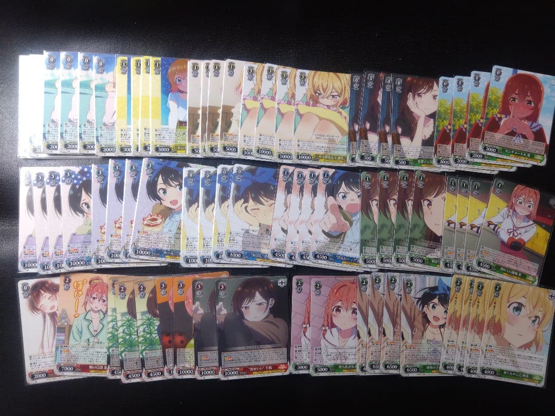 引退品 ヴァイスシュヴァルツ 彼女お借りします旧弾デッキ3個+パーツRR以下4
