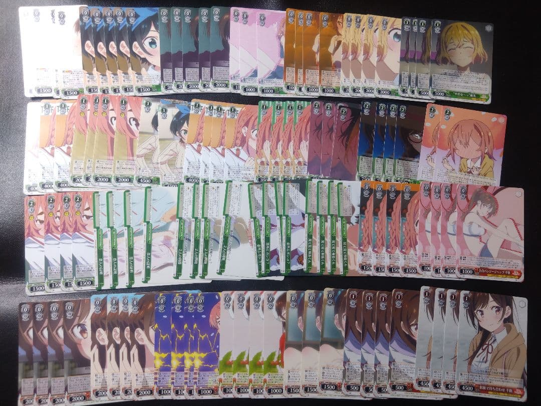 引退品 ヴァイスシュヴァルツ 彼女お借りします旧弾デッキ3個+パーツRR以下4