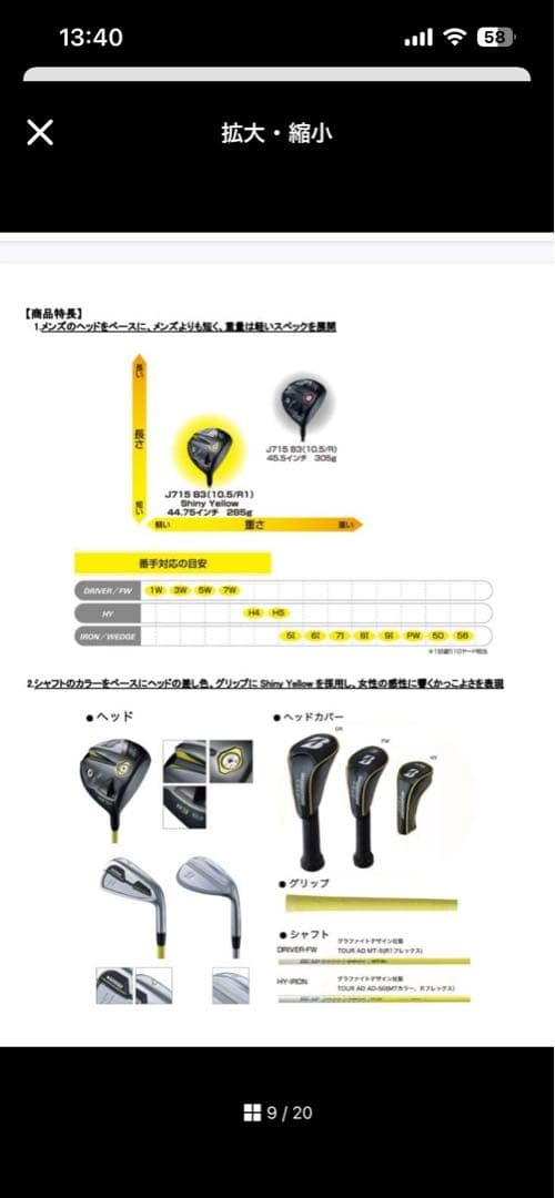 レディースアスリートモデル【希少数量700本限定】ブリジストンフルセット計11本