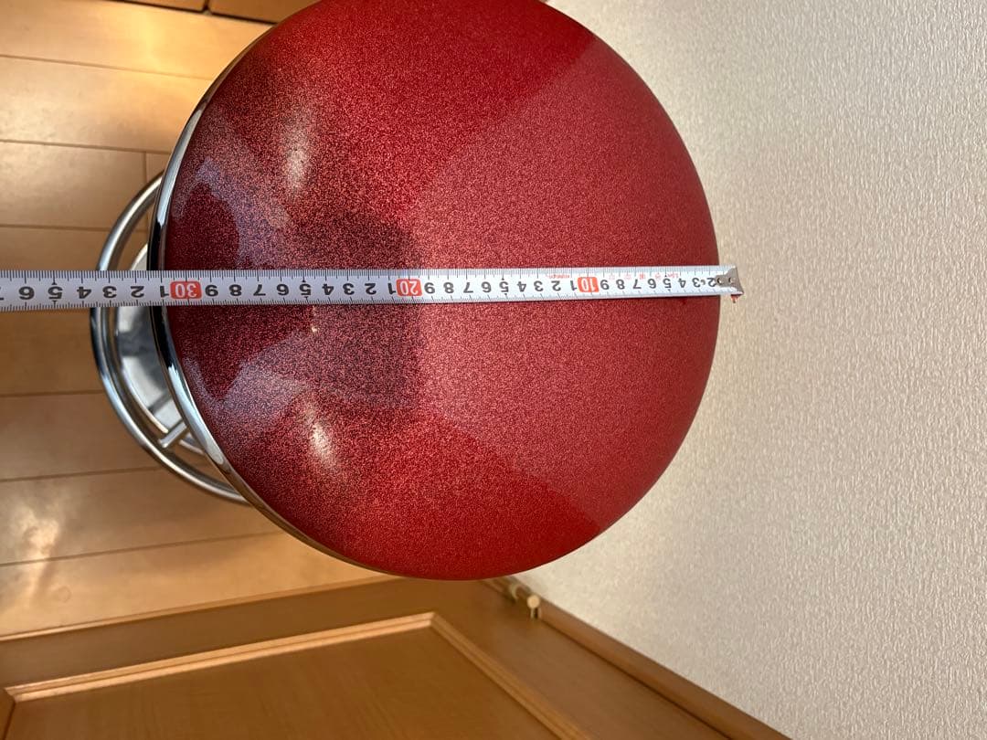 バーガーキング、赤いバーチェア、回転式、2000年代初頭　11.6kg
