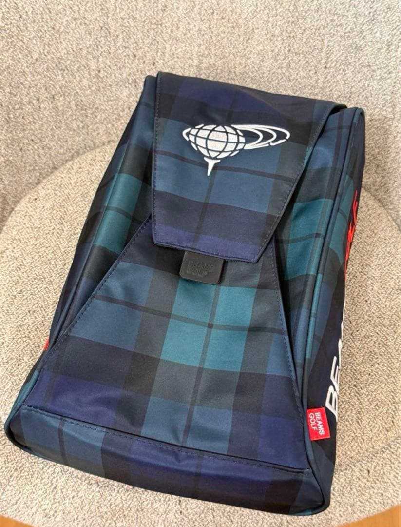 BEAMS GOLF シューズバッグ チェック