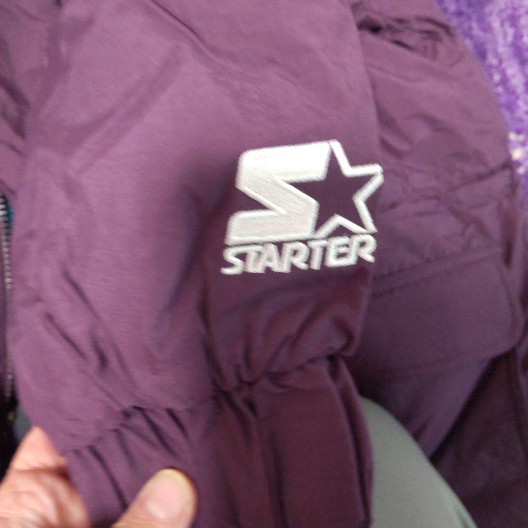 【美品】スターターアナハイム・ダックス ベンチコート 紫