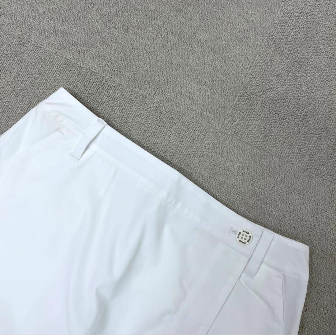 ★中古品★ PING スカート　ホワイト　Mサイズ　ストレッチ　撥水