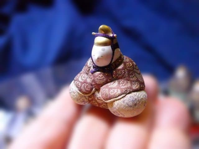 必見です。昭和初期の春山雛の最上級の木目込みのお雛様　15体揃いです