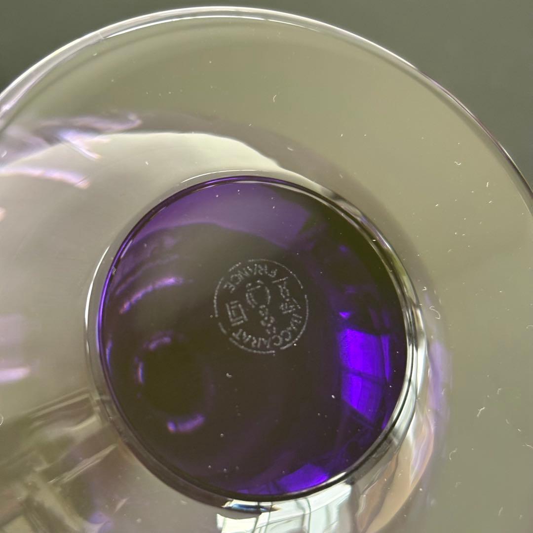【新品未使用】Baccarat バカラ アクアレーユ 一輪挿し パープル 希少