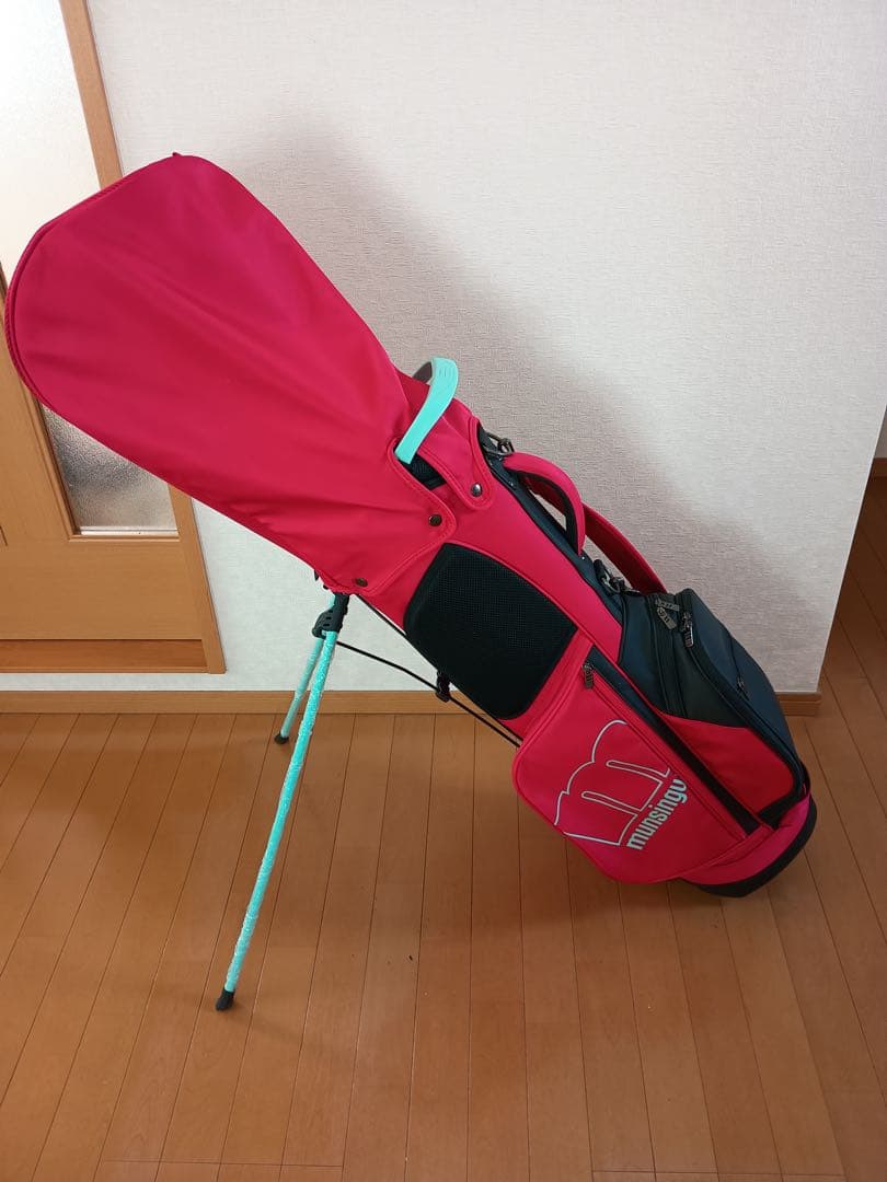 美品 munsingwear ゴルフバッグ スタンド付