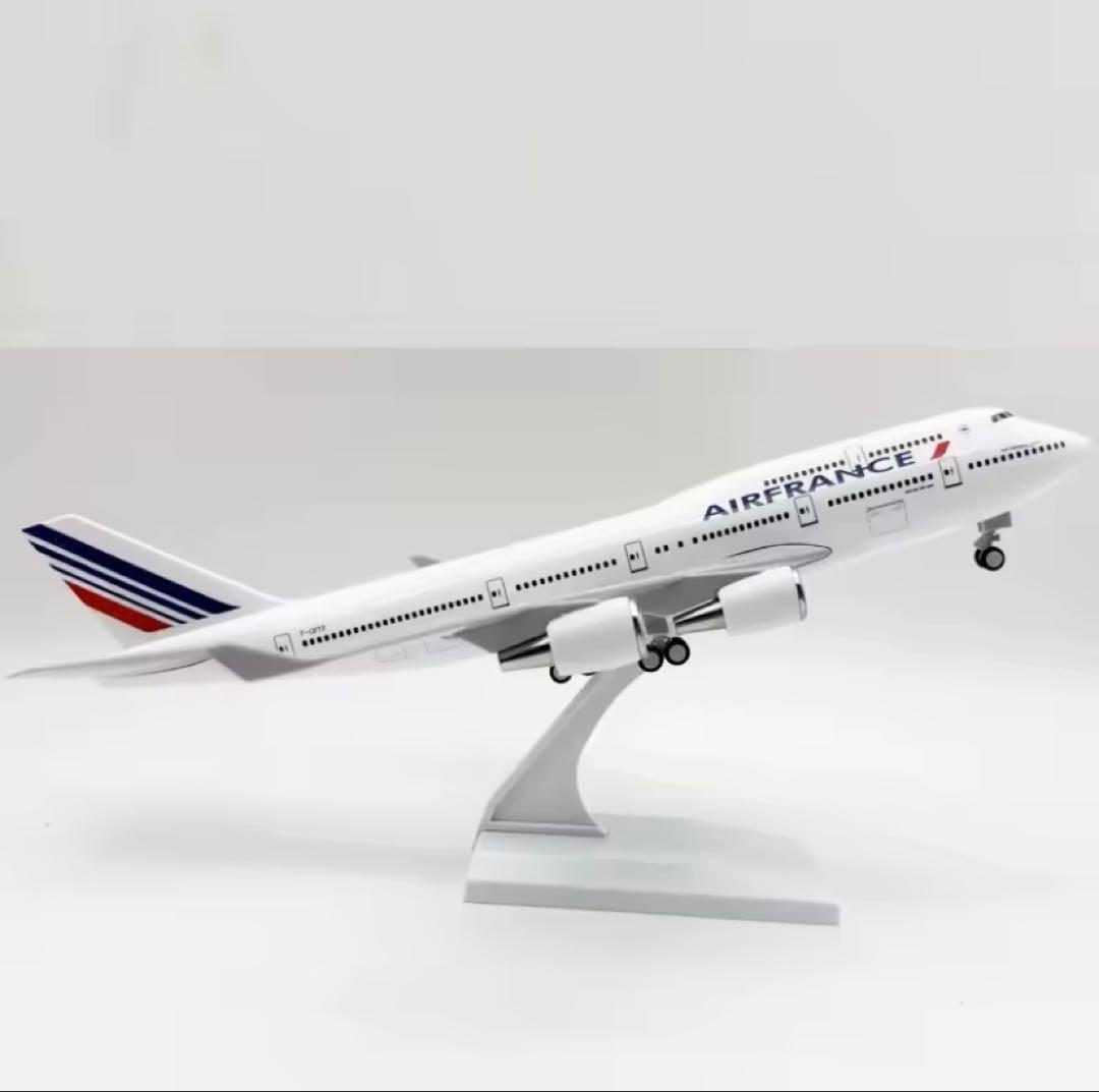 AIR FRANCE ボーイング747中型 1/240 30cm レジンモデル