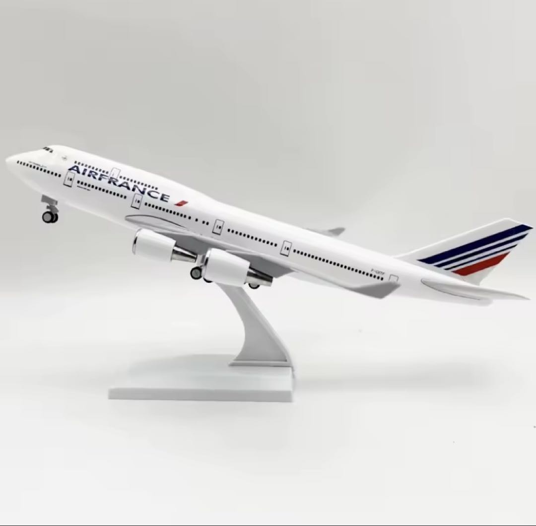 AIR FRANCE ボーイング747中型 1/240 30cm レジンモデル