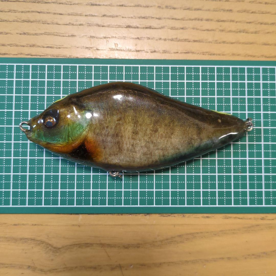 激レア　魚皮貼り　サルモスライダー　ブルーギル皮貼り　超リアル