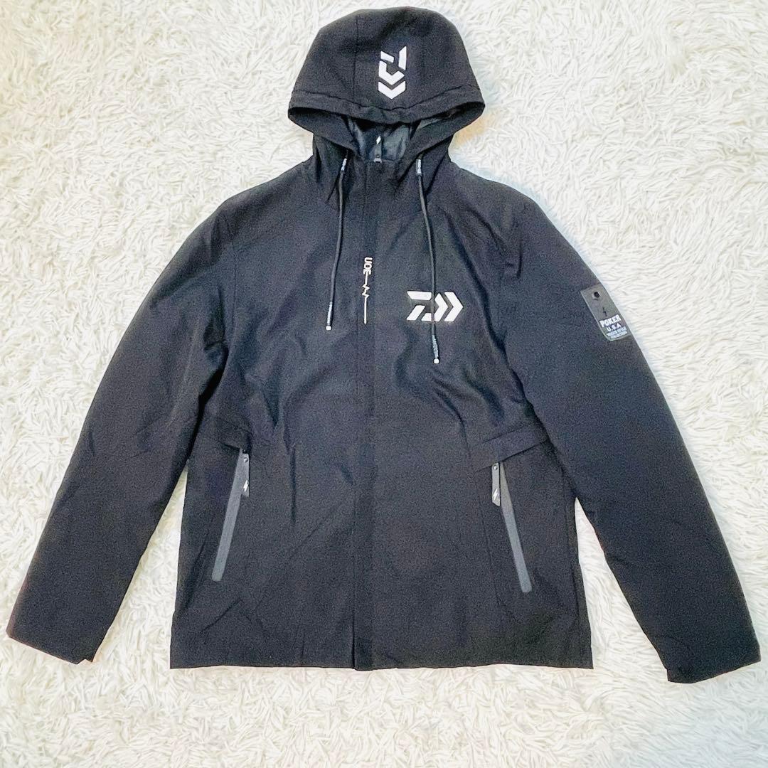ダイワ ナイロンパーカー 黒 フリーサイズ フィッシング アウトドア 美品