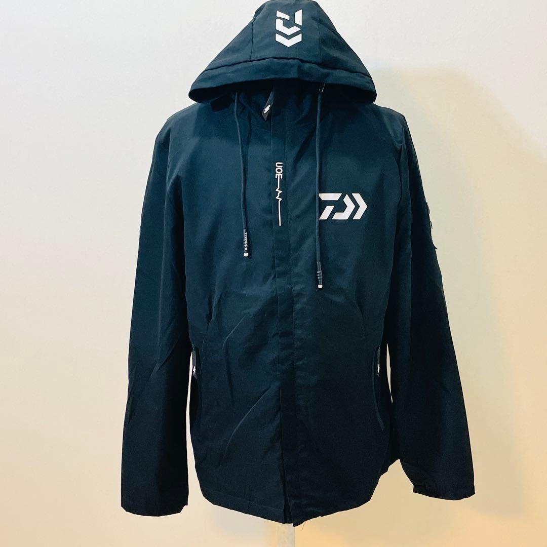 ダイワ ナイロンパーカー 黒 フリーサイズ フィッシング アウトドア 美品