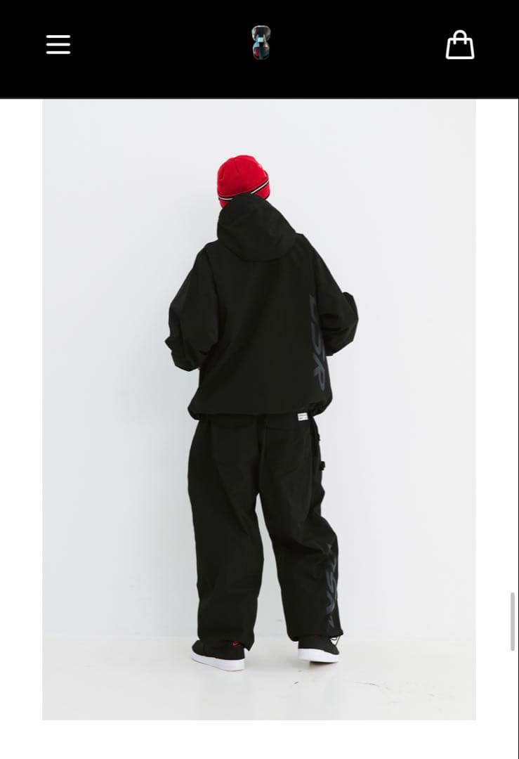 BSRABBIT スノーボードウェア パンツ XXL ブラック