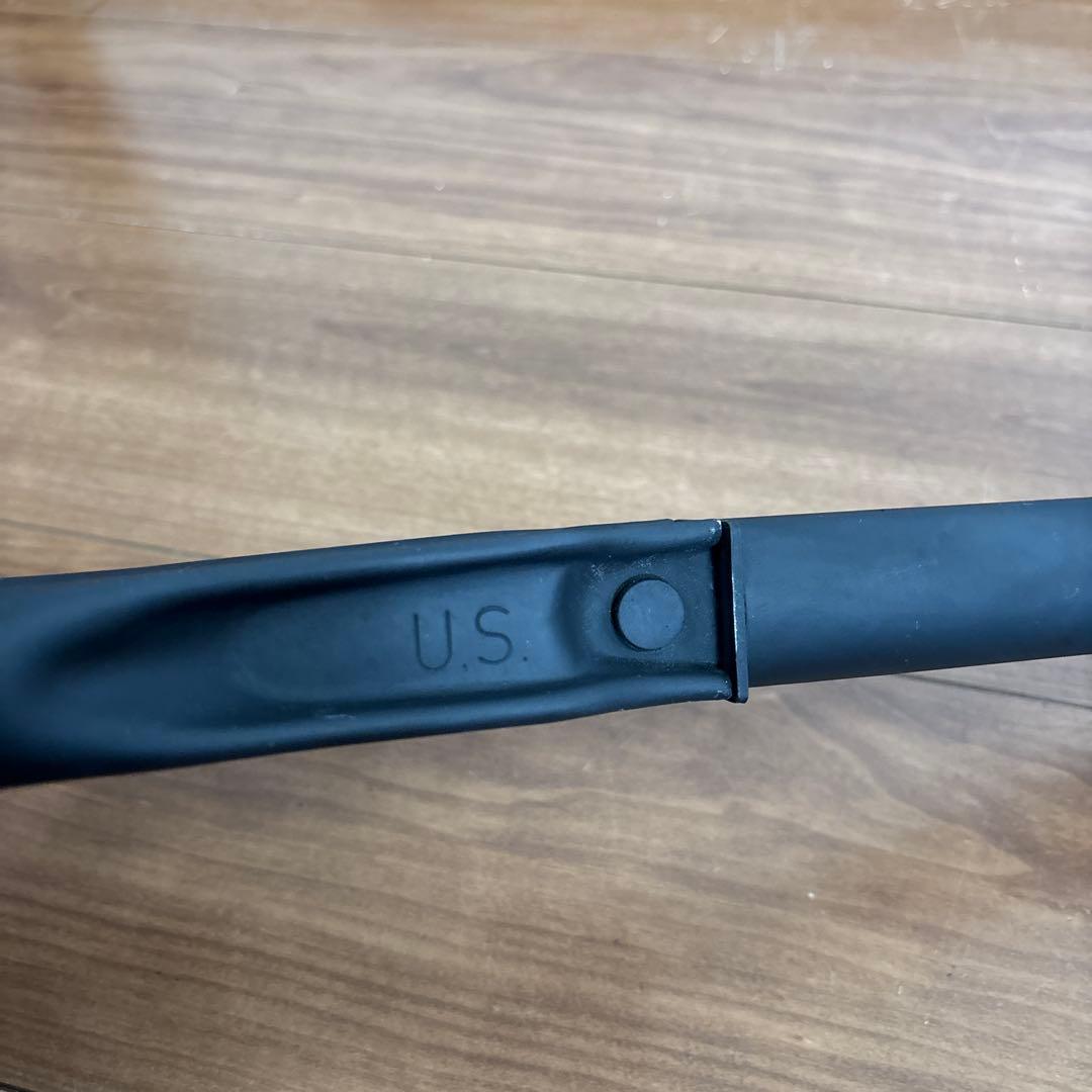米軍　実物　US フォールディングショベル　折り畳みスコップ ケース付き ③